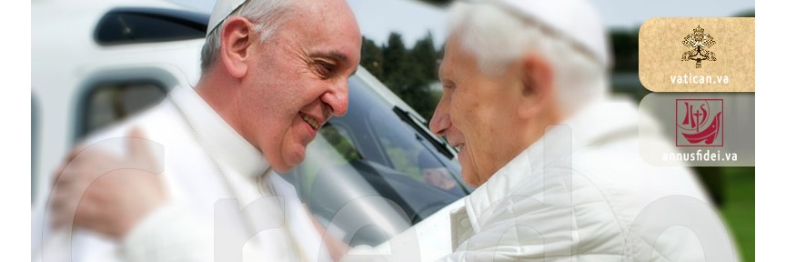 Le pape François et Benoît XVI.2