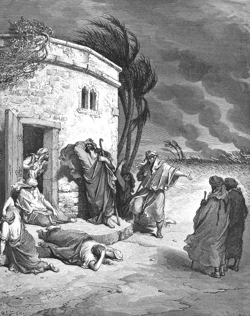 Gustave Doré - Job apprend les malheurs qui le frappent - Job Chapitre 1